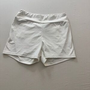 SHEIN Women's Athletic White Shorts